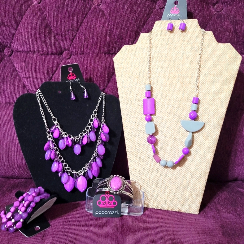 NWT Paparazzi purple sets